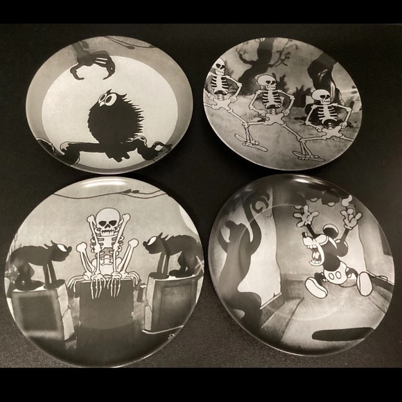 Disney Plate Set - Silly Symphony - The Skeleton Dance - The Haunted House - Picture 3 of 4